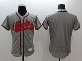 Atlanta Braves Customized Men's Gray Flexbase Collection Stitched Baseball Jersey,baseball caps,new era cap wholesale,wholesale hats